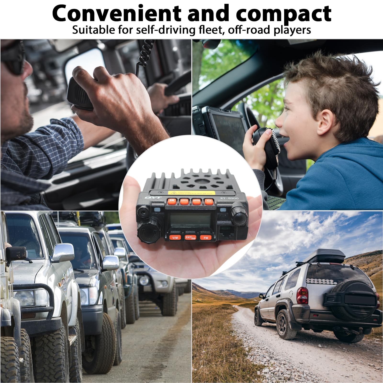 UV Dual Band Car Radio with Carplay, 136-174/400-480MHz 13.8V Experience high quality, long range communication and superior band performance. With advanced dual-band technology and 20 watts of power, you can easily tune to two different frequencies and transmit simultaneously. Enjoy clear, reliable communications in any situation, from your daily commute to your next road trip.