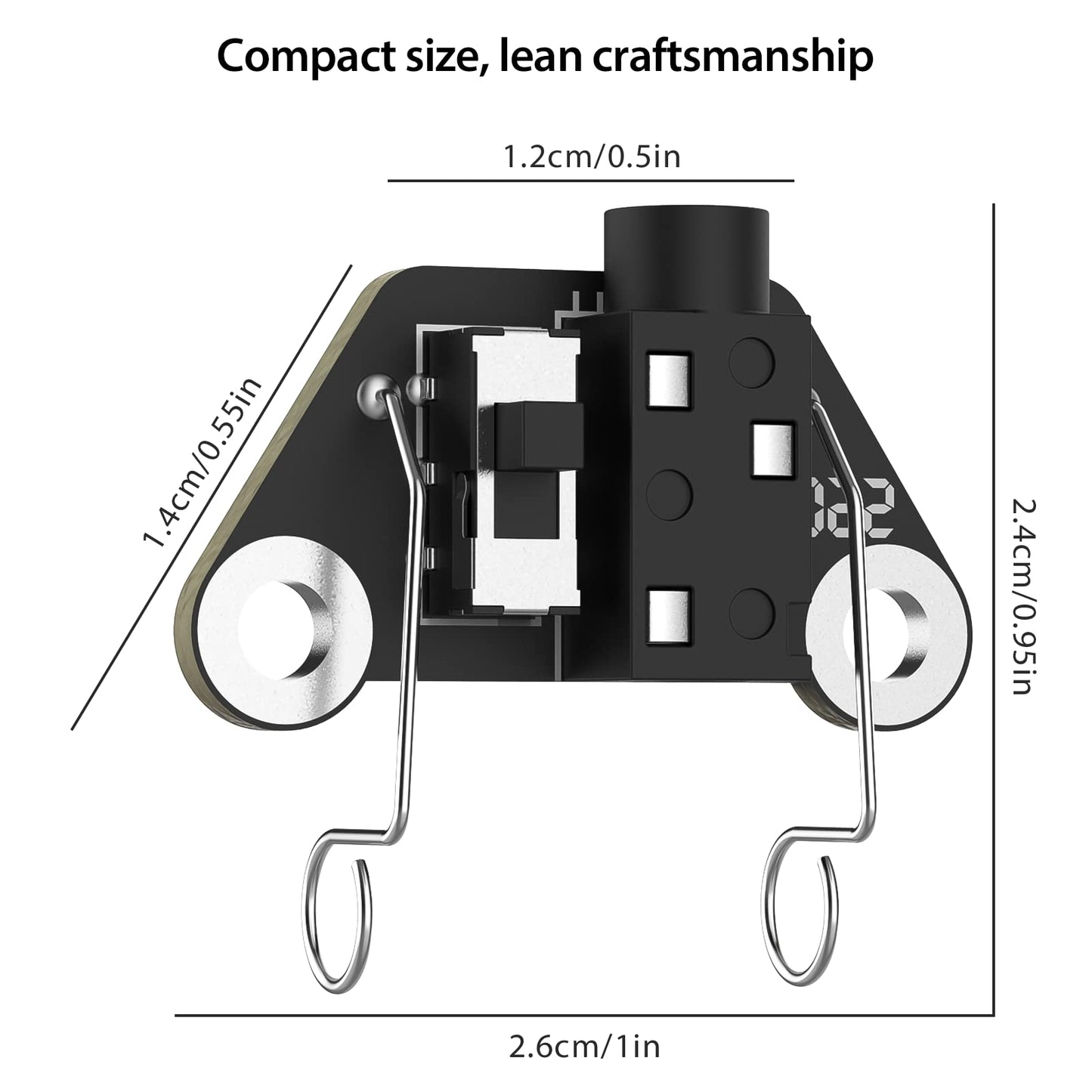 Introducing our CW Keys Replacement for MCT01 and MCT02, designed for seamless Morse code operation. Switch effortlessly between left and right-hand modes with dual switches. With a 3.5mm stereo receptacle, setup is a breeze. Compact and meticulously crafted for optimal performance.