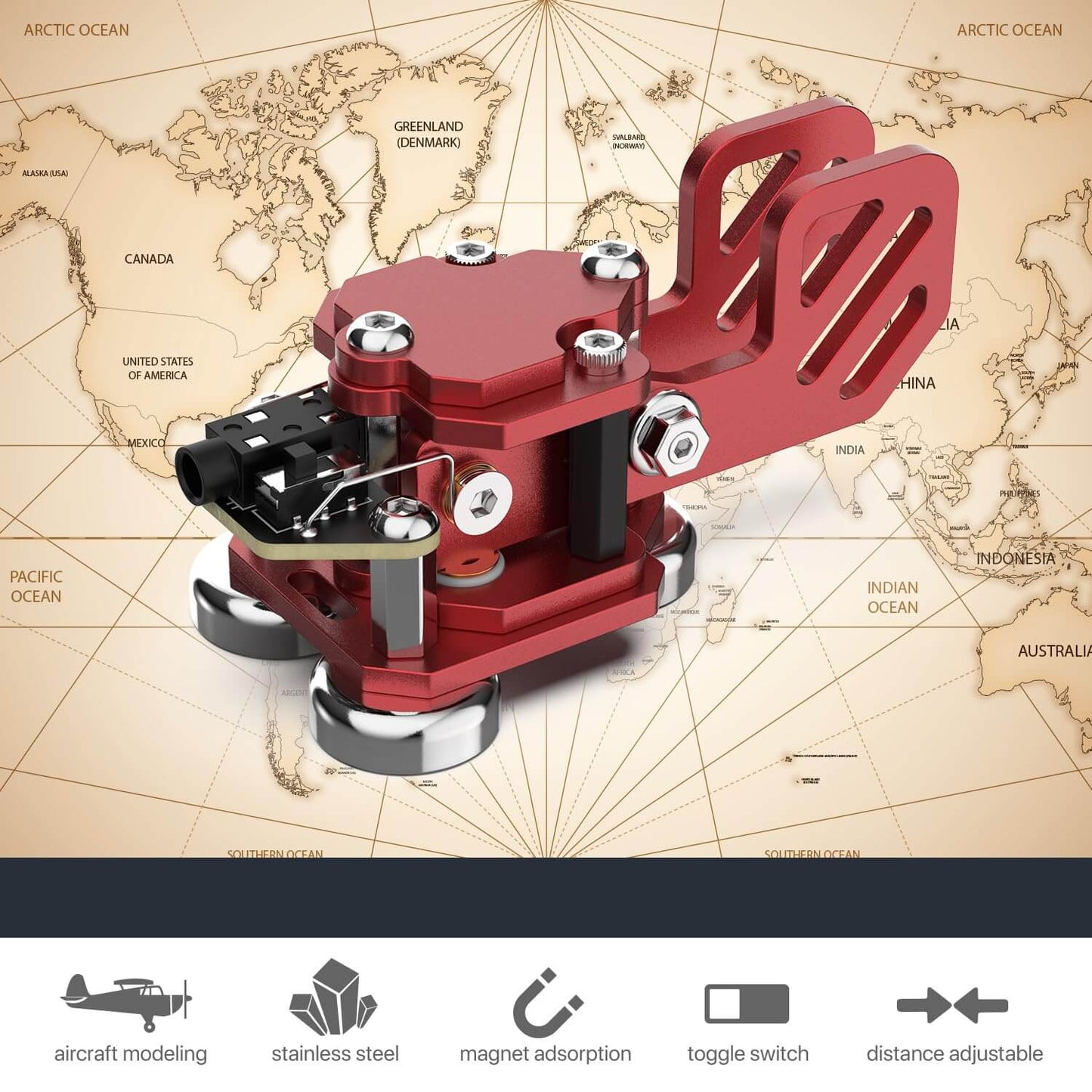 This is red one CW Keyer Automatic Morse Mini Crafted from aluminum, with magnetic paddle for comfortable use. Weighs 0.24LB (106g).perfect for outdoor use. Customize Dit & Dah Paddle Distance for personalized comfort. Features left and right-hand switches for versatile operation. Includes 3.5mm Standard Stereo Receptacle for easy hookup.