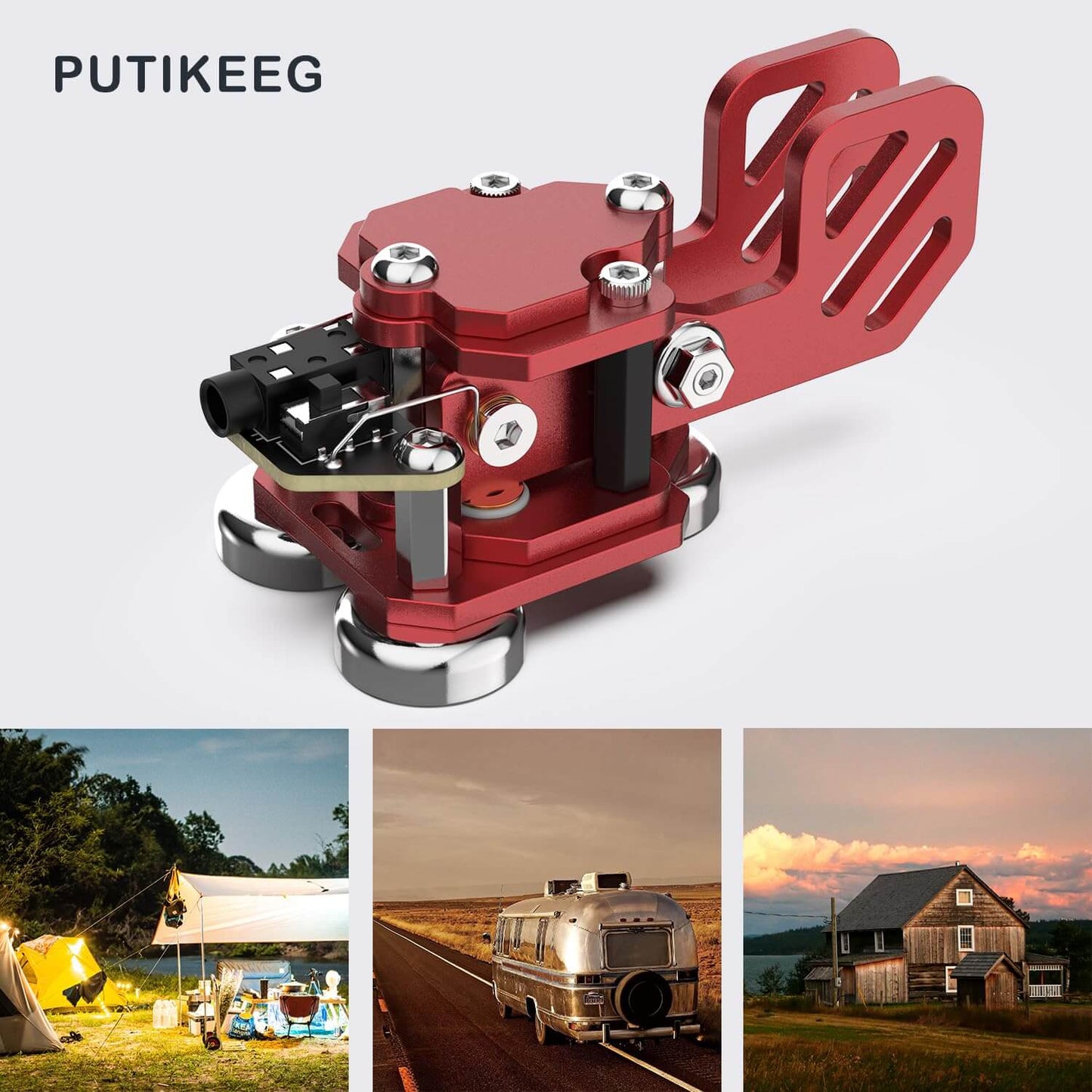 This is red one CW Keyer Automatic Morse Mini Crafted from aluminum, with magnetic paddle for comfortable use. Weighs 0.24LB (106g).perfect for outdoor use. Customize Dit & Dah Paddle Distance for personalized comfort. Features left and right-hand switches for versatile operation. Includes 3.5mm Standard Stereo Receptacle for easy hookup.