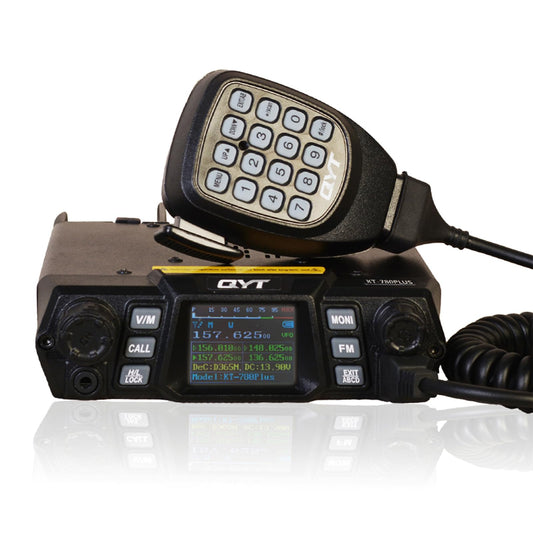 UV Dual Band Car Radio with Carplay, 136-174/400-480MHz 13.8V Experience high quality, long range communication and superior band performance. With advanced dual-band technology and 20 watts of power, you can easily tune to two different frequencies and transmit simultaneously. Enjoy clear, reliable communications in any situation, from your daily commute to your next road trip.