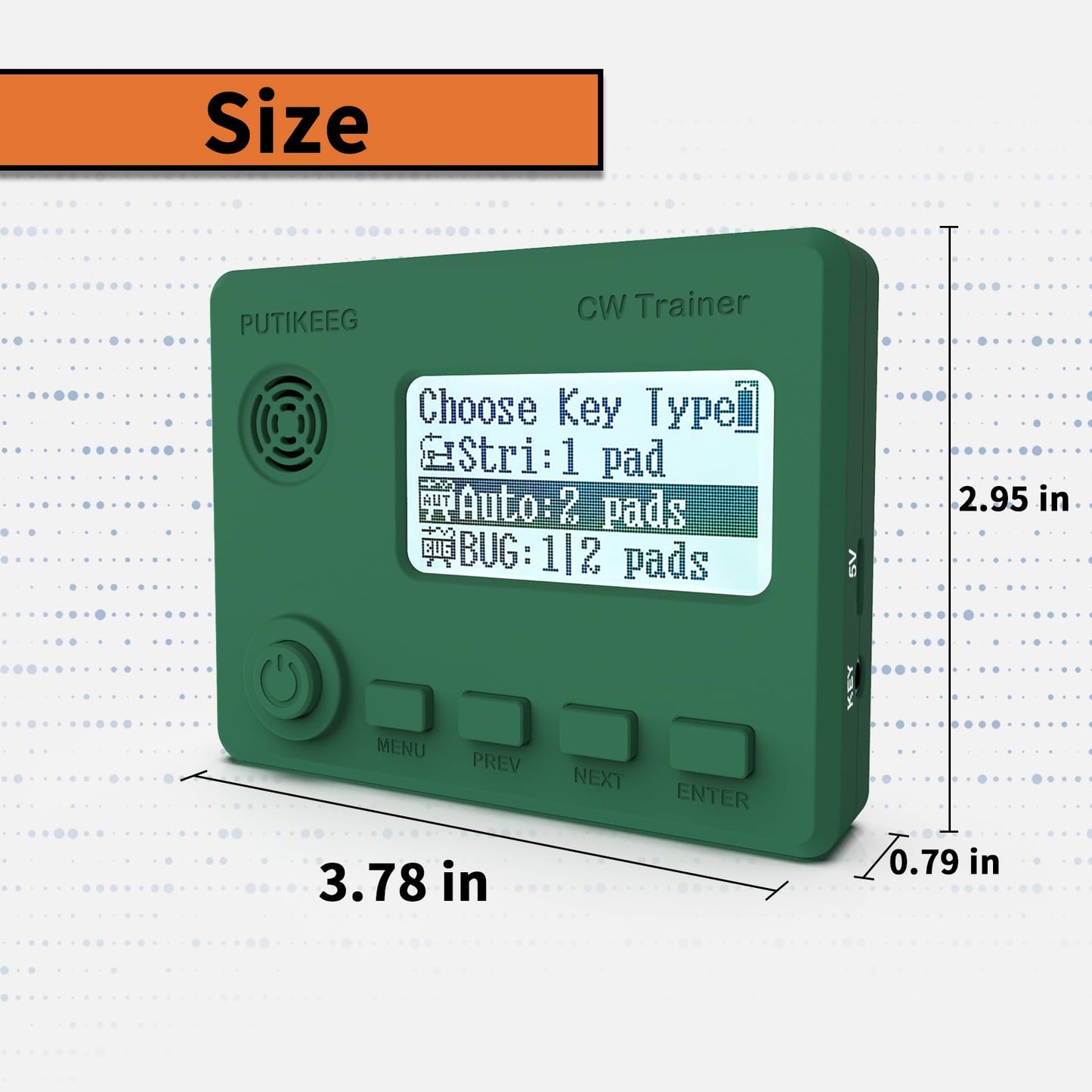 Mini CW Morse Code Trainer with Morse Code Translator