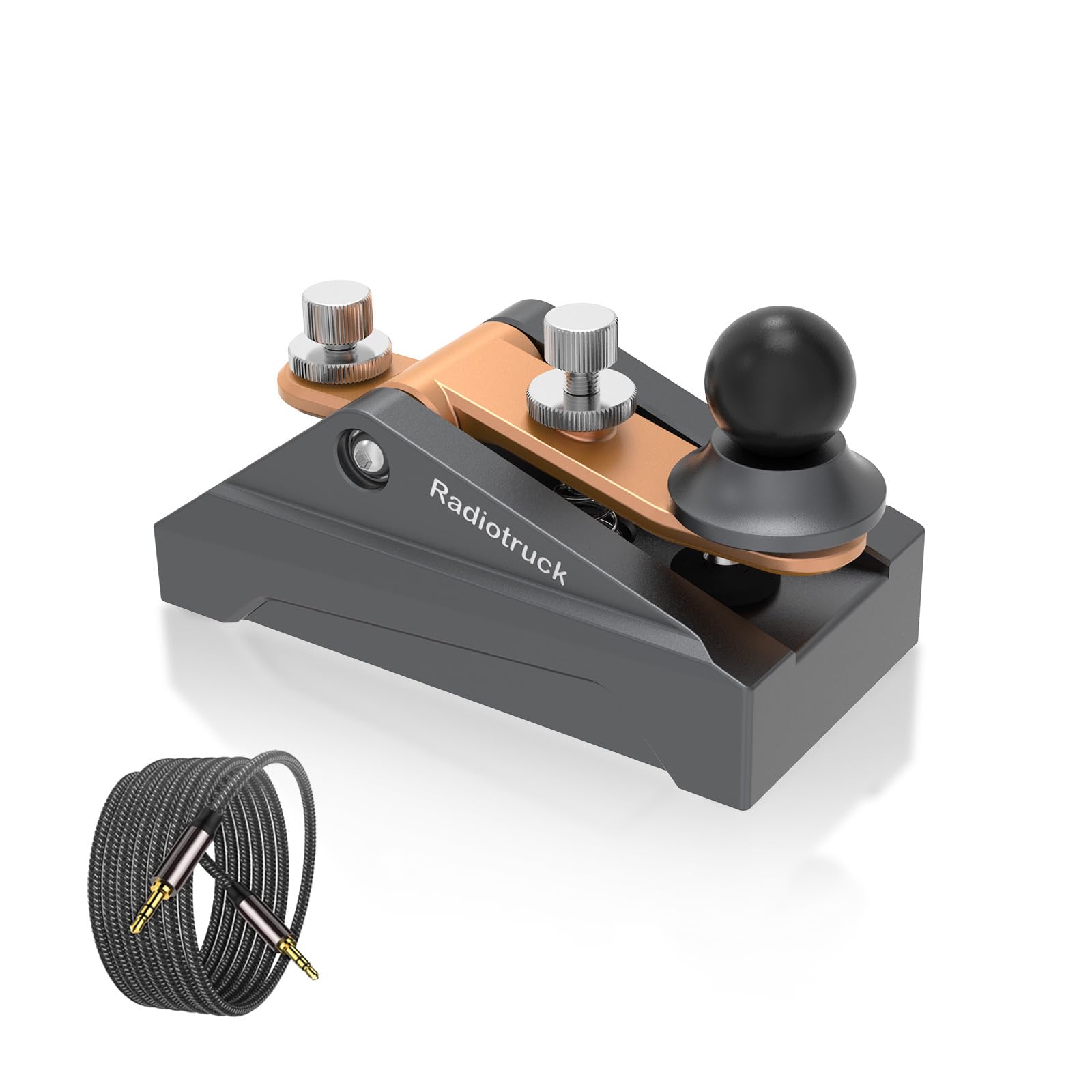 Mini CW Morse Key Double Paddle Code Keyer in aluminiumlegering voor praktijk beginner CW Telegraph Sh | NL Mini CW Morse Key Double Paddle Code Keyer in aluminiumlegering voor praktijk beginner CW Telegraph Sh | NL