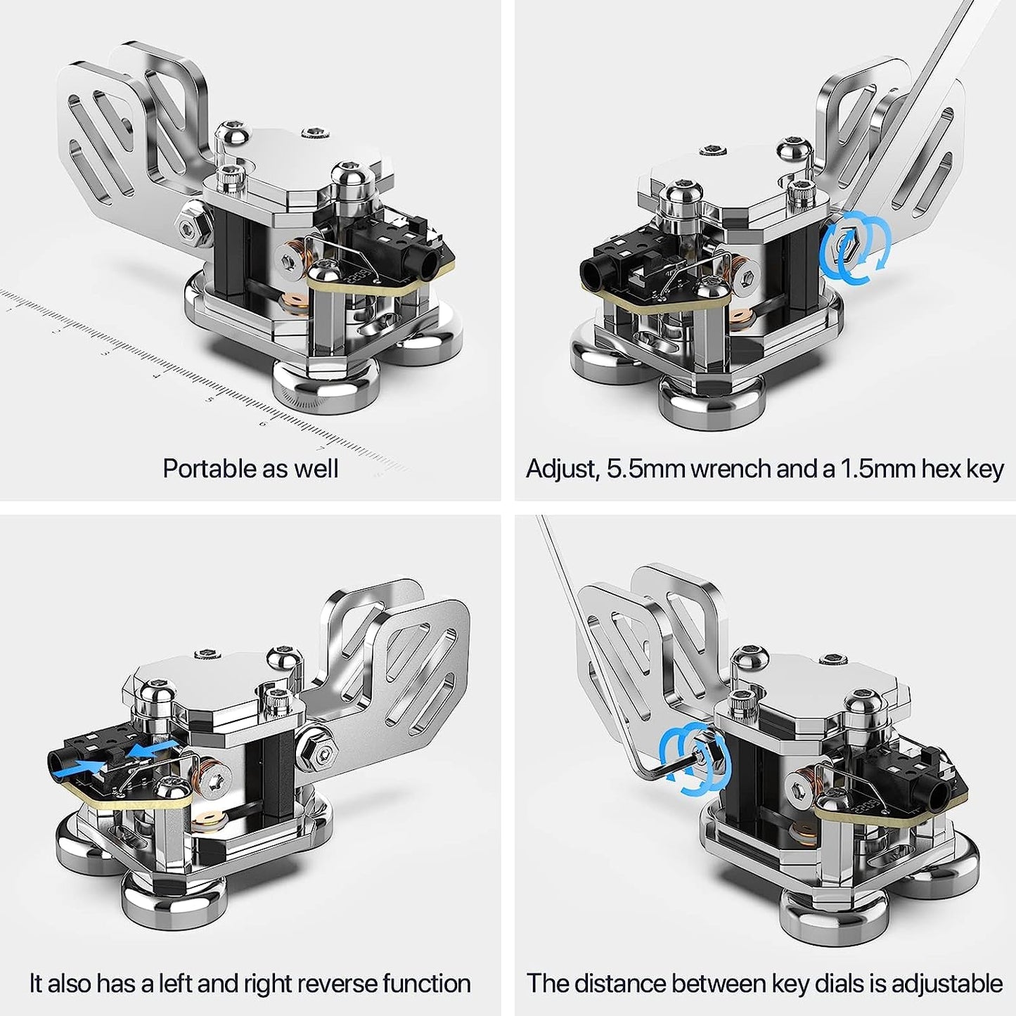 Mini CW Morse Key Automatic  Double Paddle