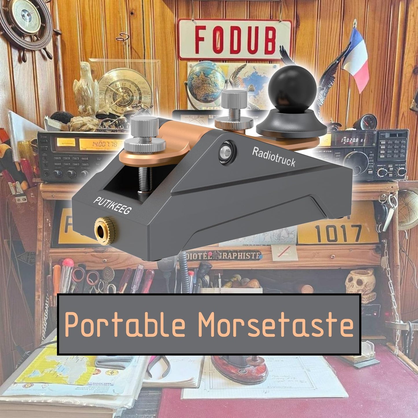 Discover precision with this fully adjustable Morse code key. Crafted from 6061T6 aluminum alloy, anodized for durability. Ergonomic design ensures comfort during extended use. Solid CNC machined from billet aluminum for reliability. Ideal for radio enthusiasts, beginners, and outdoor activities like POTA, SOTA, LOTA. Compact and portable for easy carrying in any radio setup.