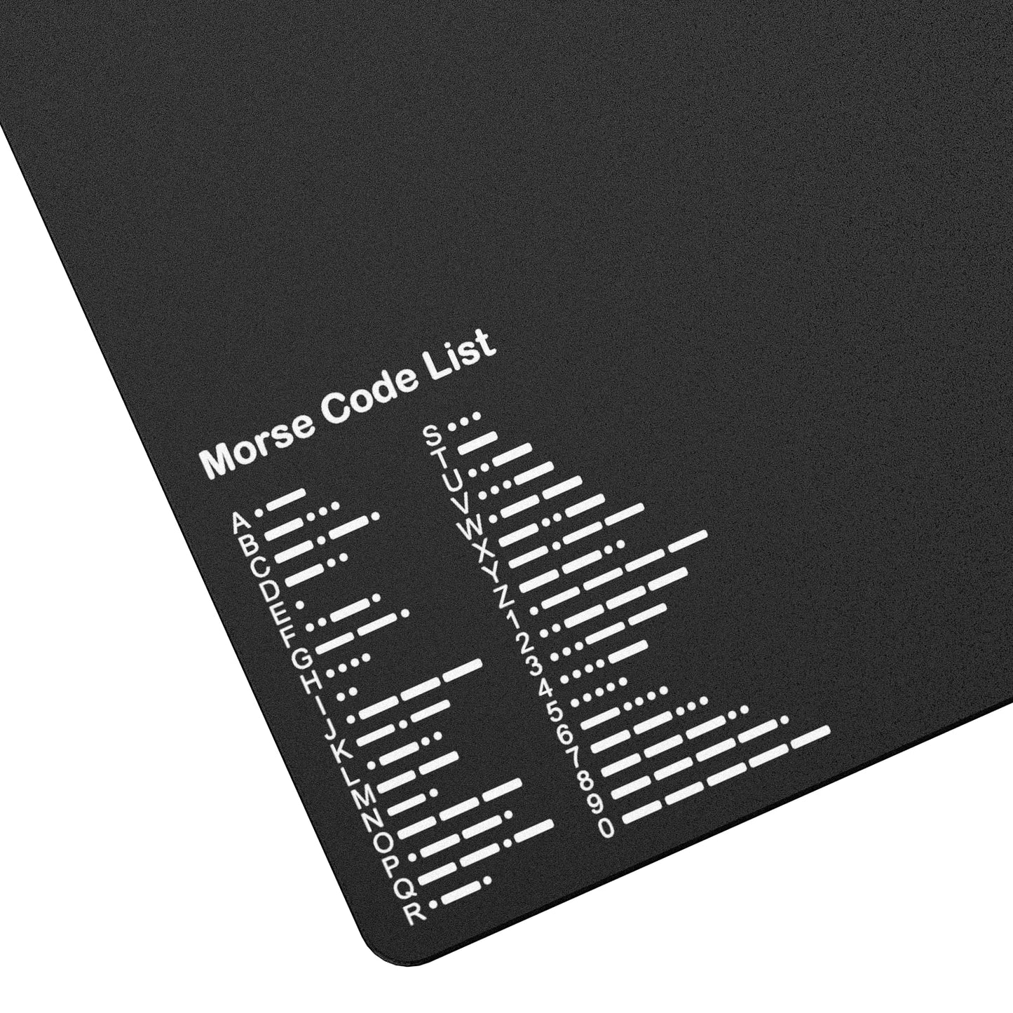 Our Morse Code Key List ;chart for telegram transmission and alphabet testing. Steel plate bottom with non-slip rubber pads for stability. High-quality hardened steel construction ensures durability. Compatible with Morse code keys, ideal for Morse Code applications. for Morse Code enthusiasts, beginners, and outdoor activities.