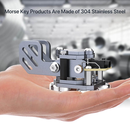 Mini CW Key Automatic Morse - Aluminum Alloy Body