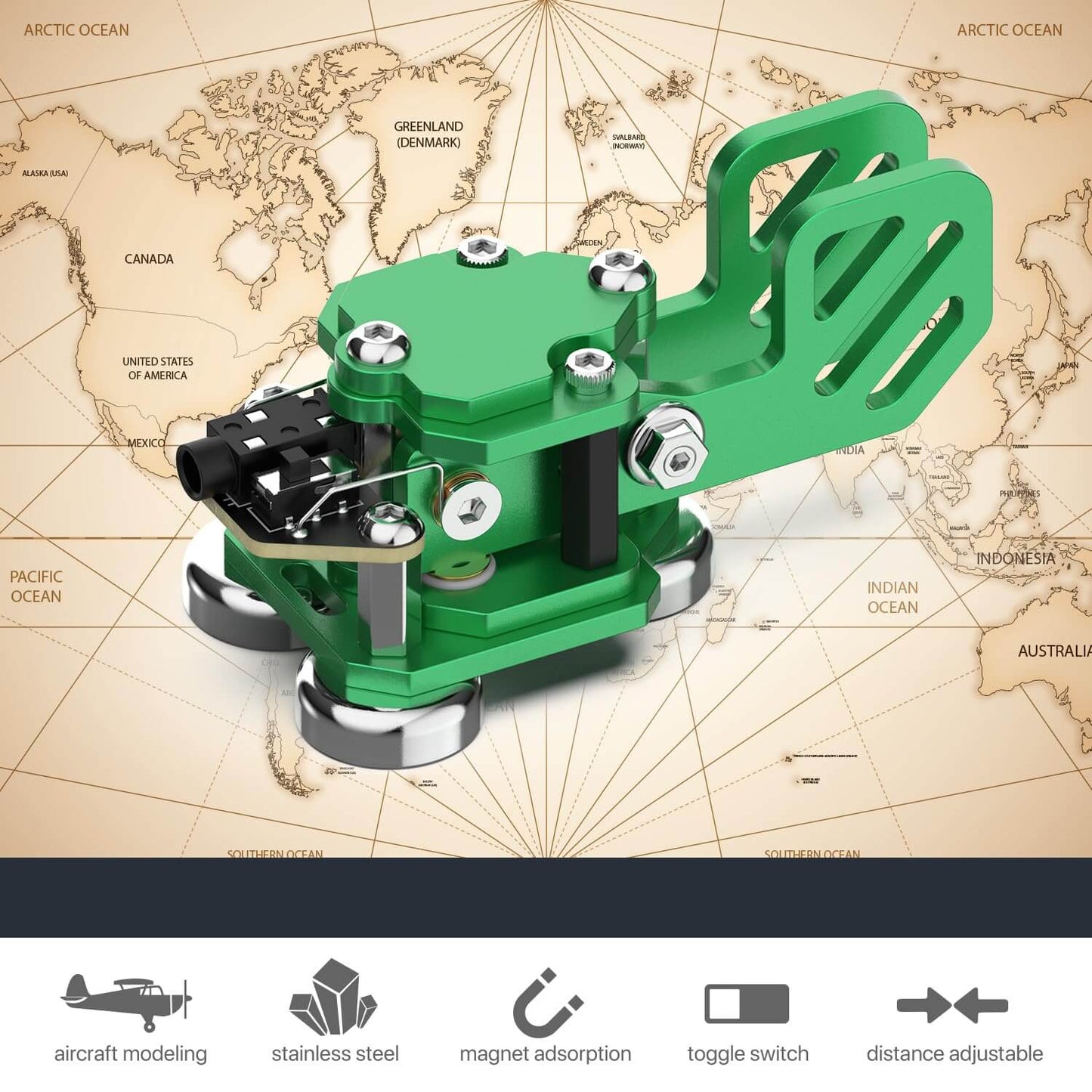 This is green one CW Keyer Automatic Morse Mini Crafted from aluminum, with magnetic paddle for comfortable use. Weighs 0.24LB (106g).perfect for outdoor use. Customize Dit & Dah Paddle Distance for personalized comfort. Features left and right-hand switches for versatile operation. Includes 3.5mm Standard Stereo Receptacle for easy hookup.