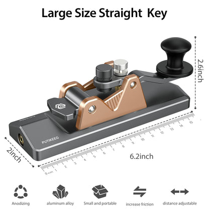 CW Key Automatic Morse Key-Straight