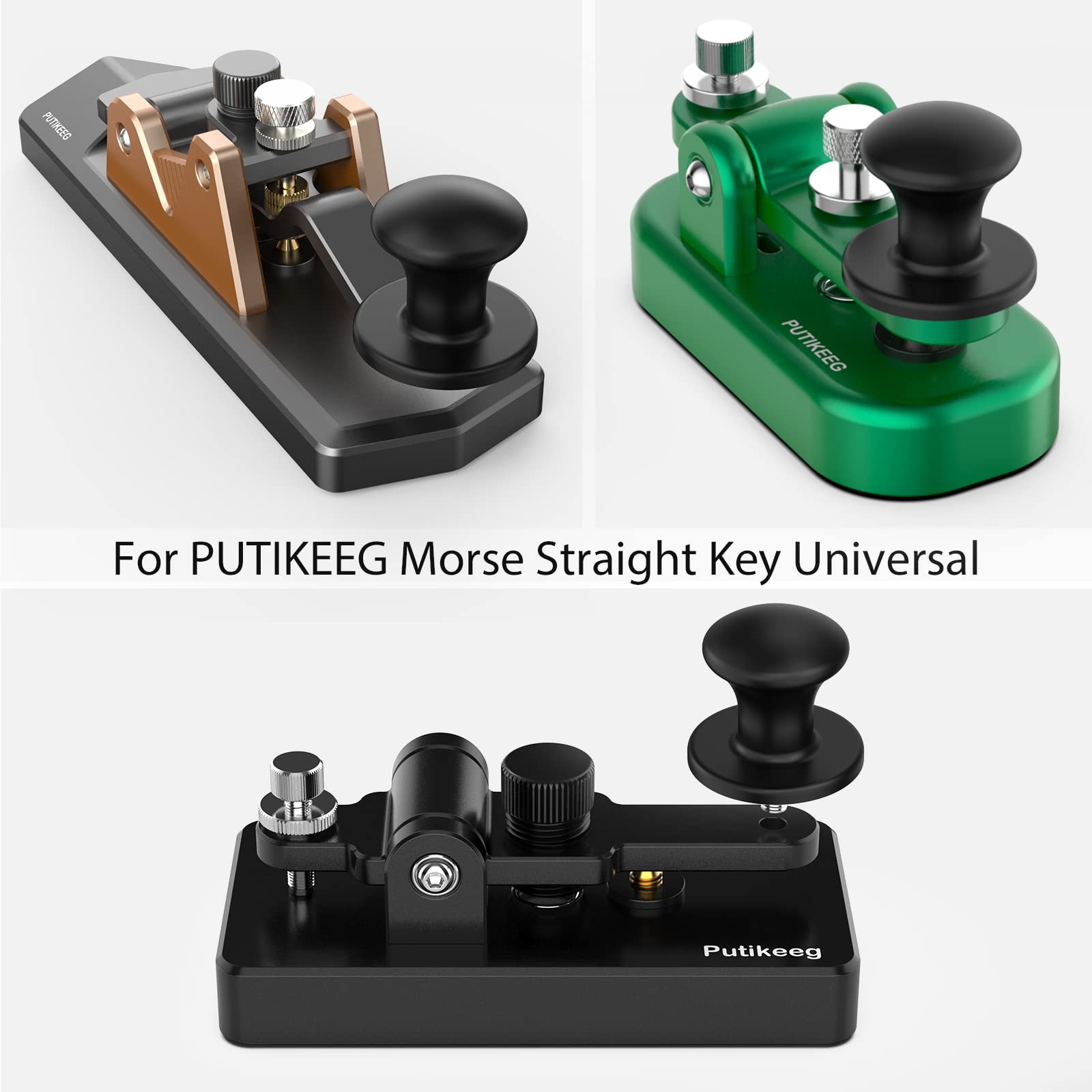 Upgrade your telegraph key with this high-quality CW Straight Keys Buttons Replacement Head Accessories 08Round replacement. The easy installation with stainless steel screws ensures stability, making it compatible with most PUTIKEEG straight keys for enhanced telegraph communication.