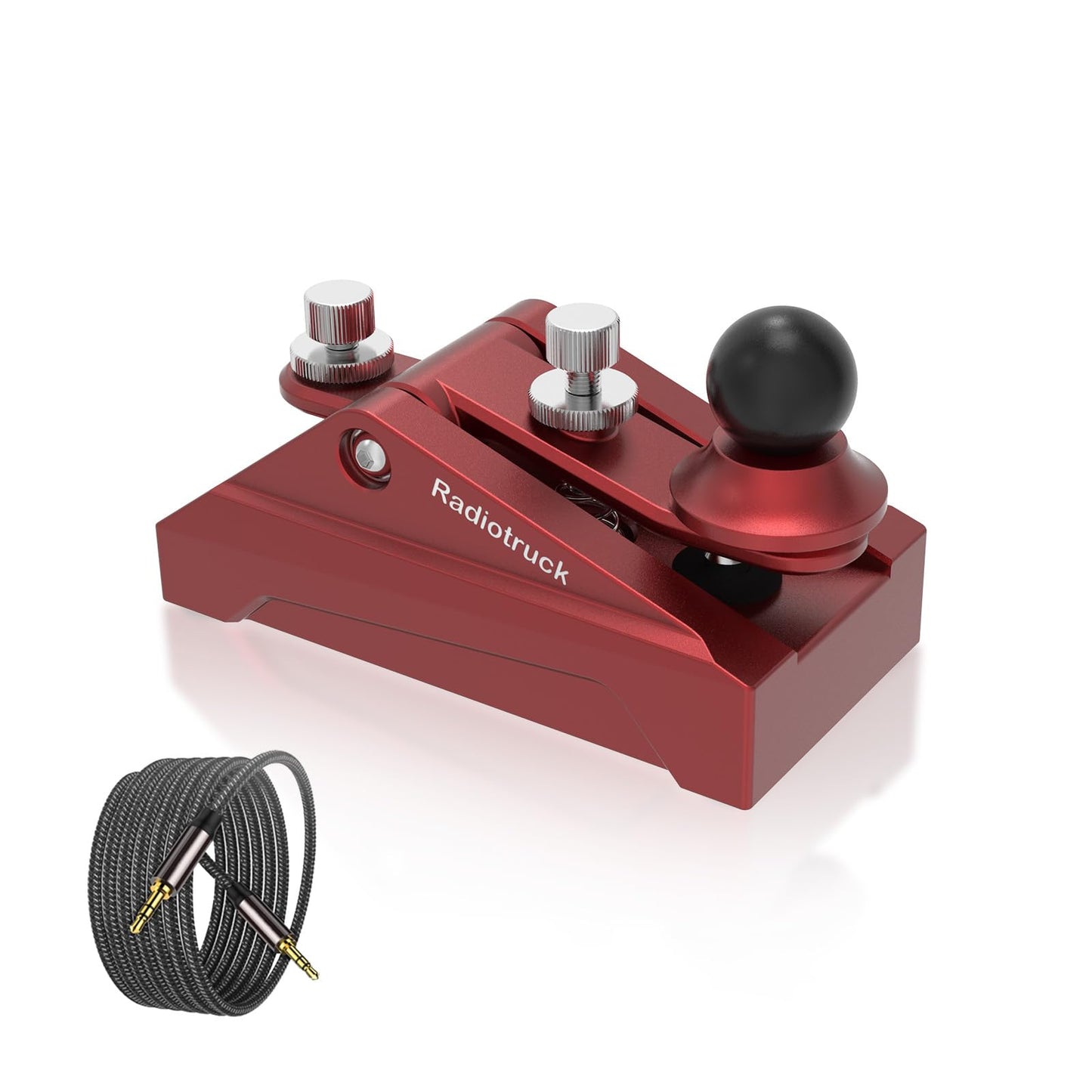 Discover precision with this fully adjustable Morse code key. Crafted from 6061T6 aluminum alloy, anodized for durability. Ergonomic design ensures comfort during extended use. Solid CNC machined from billet aluminum for reliability. Ideal for radio enthusiasts, beginners, and outdoor activities like POTA, SOTA, LOTA. Compact and portable for easy carrying in any radio setup.