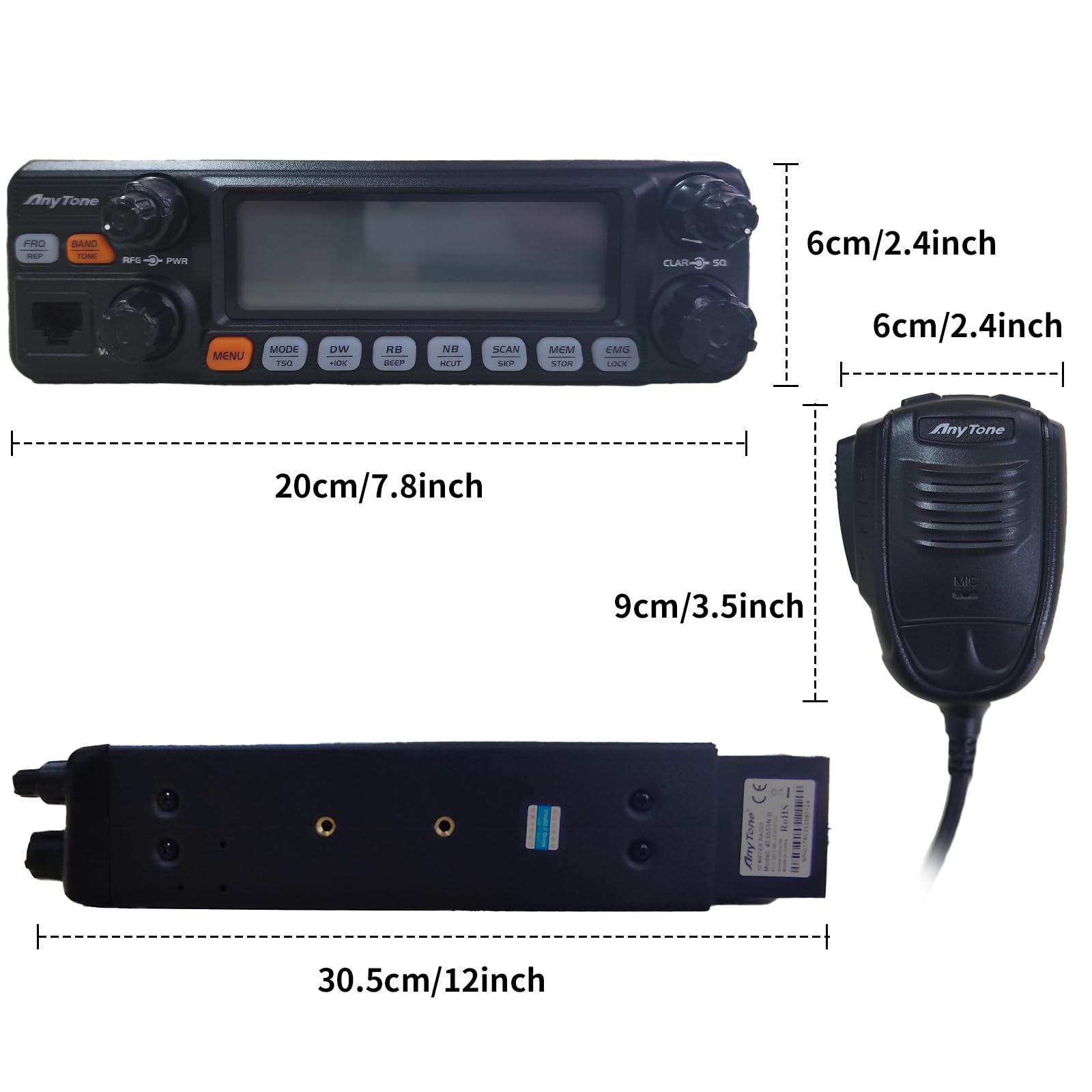 The AnyTone AT-5555N II 10 Meter Radio is the ideal choice for those in need of high-quality radios for trucks. Its powerful performance, user-friendly features, and robust design make it a top pick for reliable and efficient communication on the road. Whether you're a trucker needing dependable communication or a ham radio enthusiast looking for superior performance, this mobile transceiver has you covered.