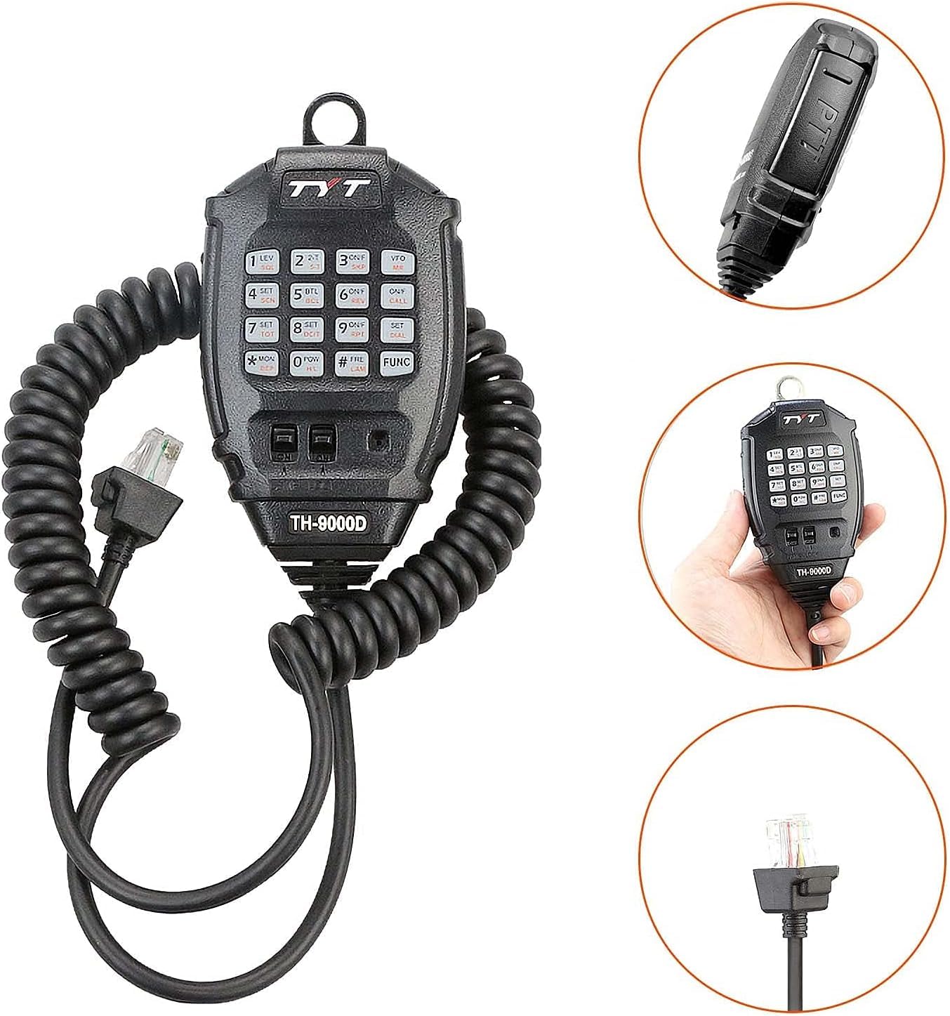 TH-9000D UHF FRS Two-Way Radio: Powerful 65W/45W output, 200 channels, CTCSS/DCS privacy, remote control, and versatile features for seamless communication.