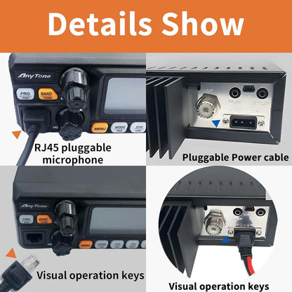 The AnyTone AT-5555N II 10 Meter Radio is the ideal choice for those in need of high-quality radios for trucks. Its powerful performance, user-friendly features, and robust design make it a top pick for reliable and efficient communication on the road. Whether you're a trucker needing dependable communication or a ham radio enthusiast looking for superior performance, this mobile transceiver has you covered.