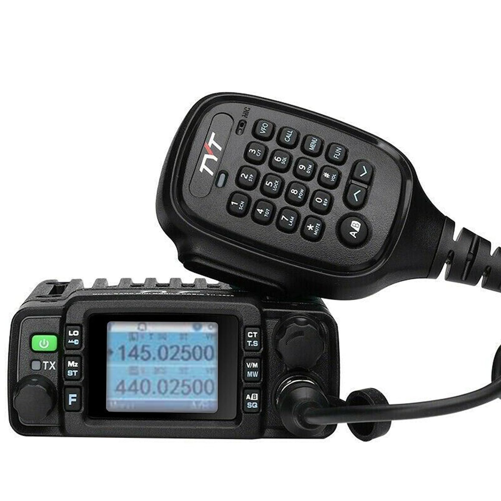 Car Radios Transceiver: TH-8600 Mobile Transceiver, 25W/20W power, VHF (144-148MHz/2m) and UHF (420-450MHz/70cm) frequencies. Compact, IP67 waterproof, with CTCSS/DSC, DTMF, and 200 memory channels. USB charging and ideal for multi-directional signal transmission.