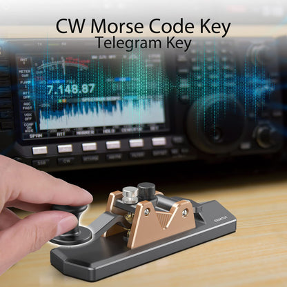 Upgrade your telegraph key with this high-quality CW Straight Keys Buttons Replacement Head Accessories 08Round replacement. The easy installation with stainless steel screws ensures stability, making it compatible with most PUTIKEEG straight keys for enhanced telegraph communication.