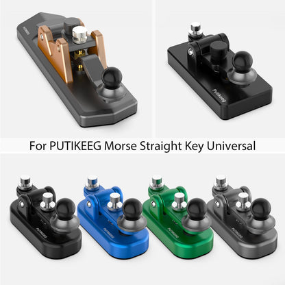 This 06 Grey pushbutton replacement head is a universal fitting designed for Putikeeg Morse Straight Keys.