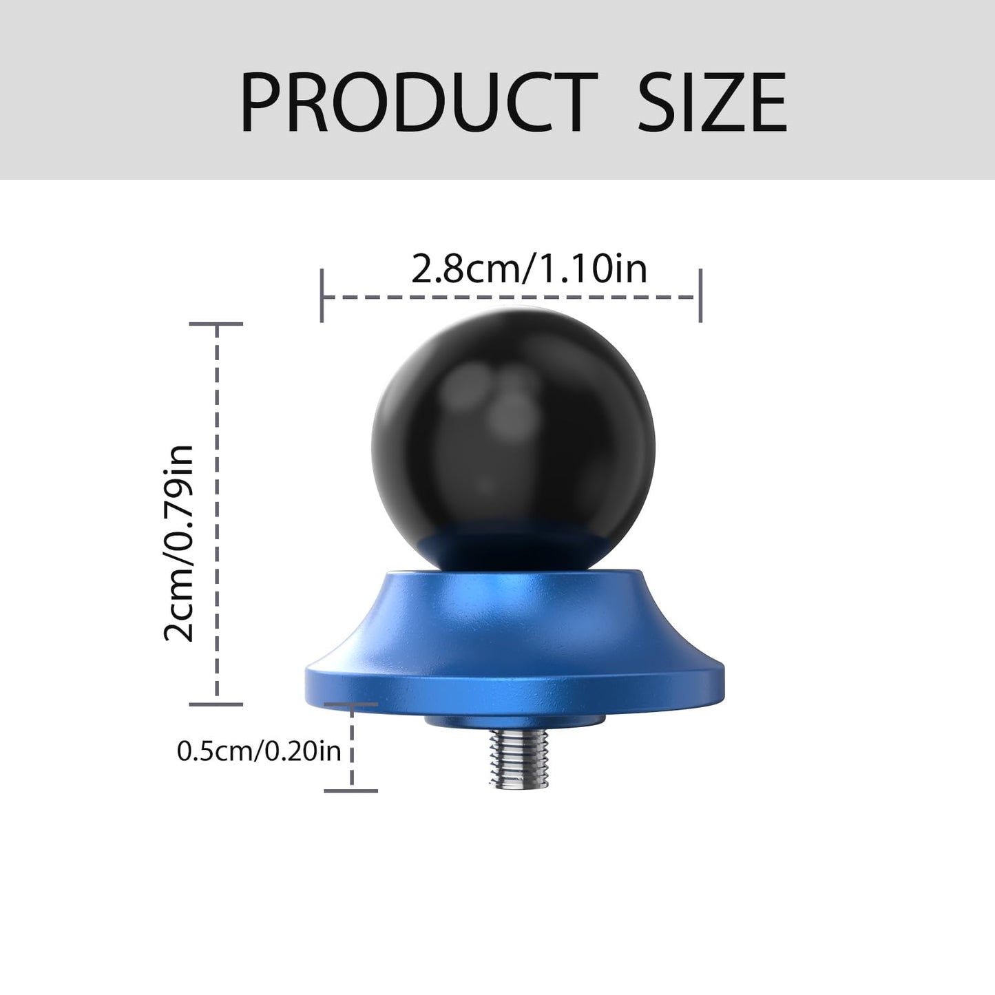 This 06 Blue pushbutton replacement head is a universal fitting designed for Putikeeg Morse Straight Keys.