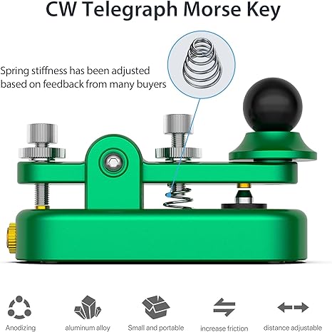 Mini-clé droite Morse CW 