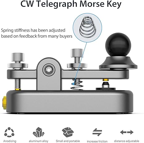 Mini-clé droite Morse CW 